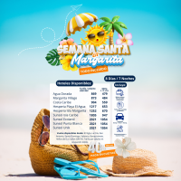 Semana Santa  en Isla de Margarita con Boleto Incluido 8 Días / 7 Noches.